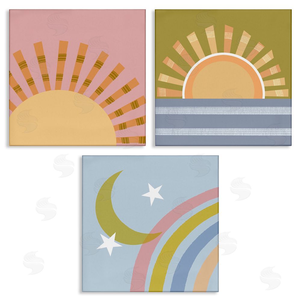 Tina Finn Rising Sun & Moon Canvas Wall Art Print