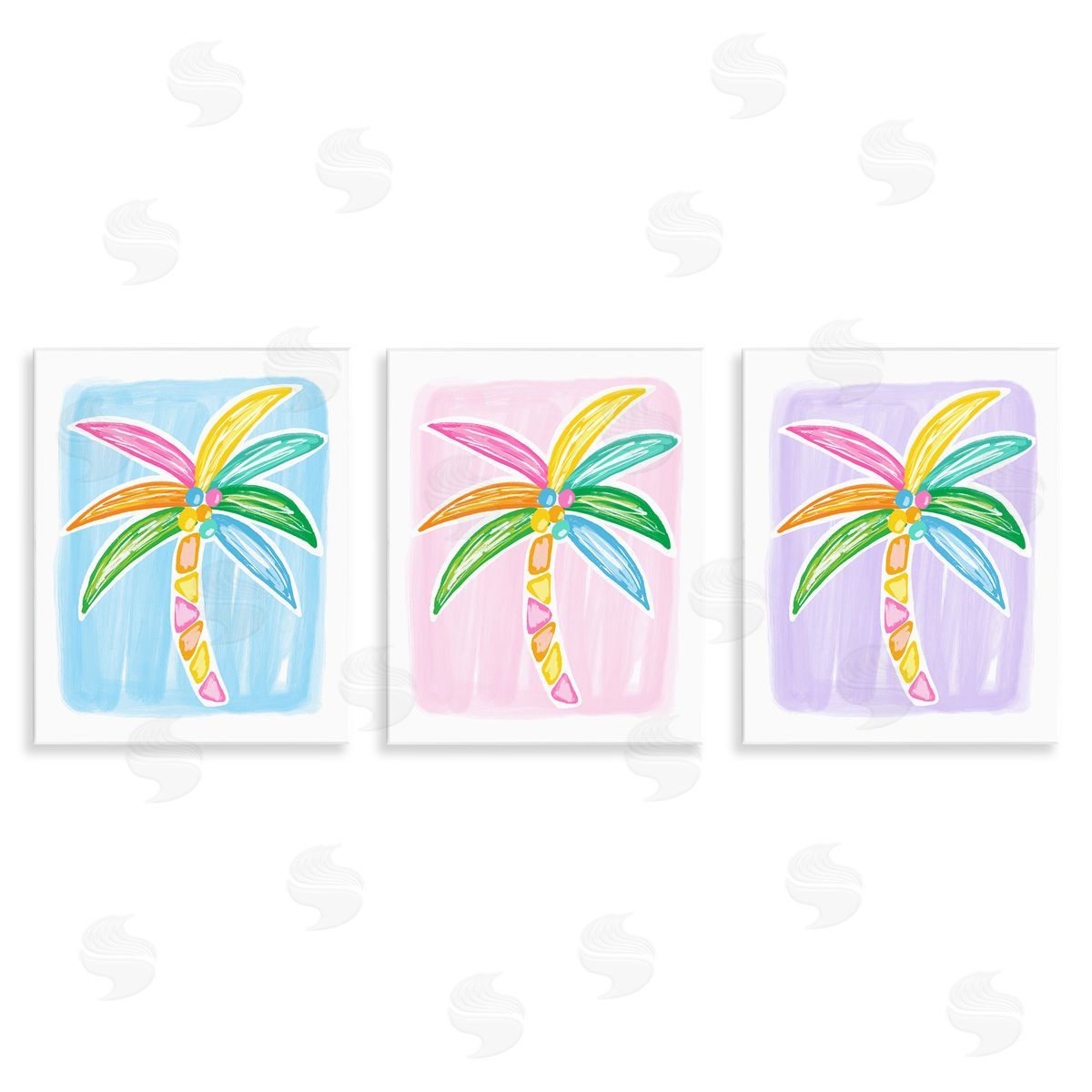 Fun Summer Palms Wood Plaque Wall Art, Home Decor by Lisa Nohren