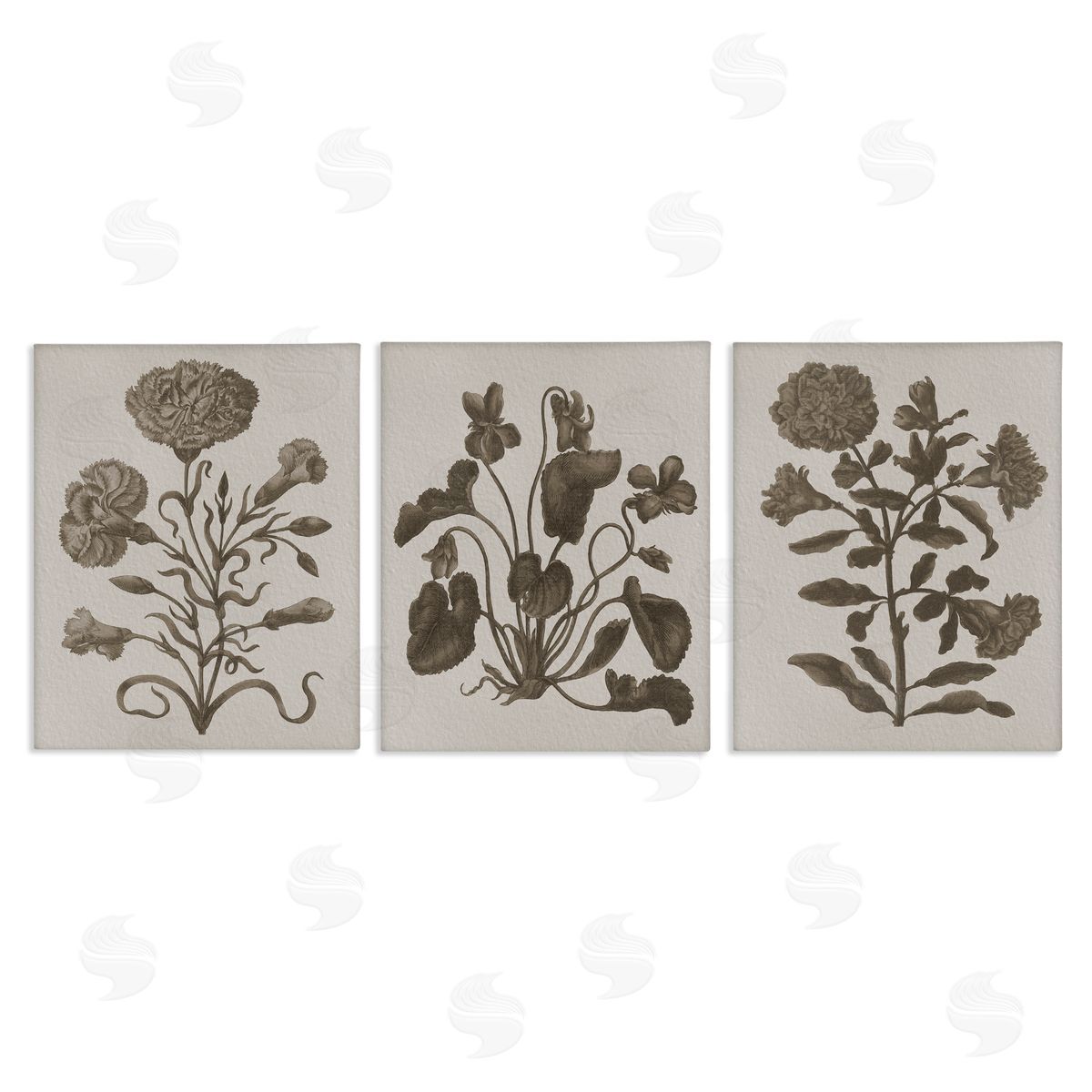 Vintage Country Botanicals Canvas Wall Art, Home Decor by Stupell Studio