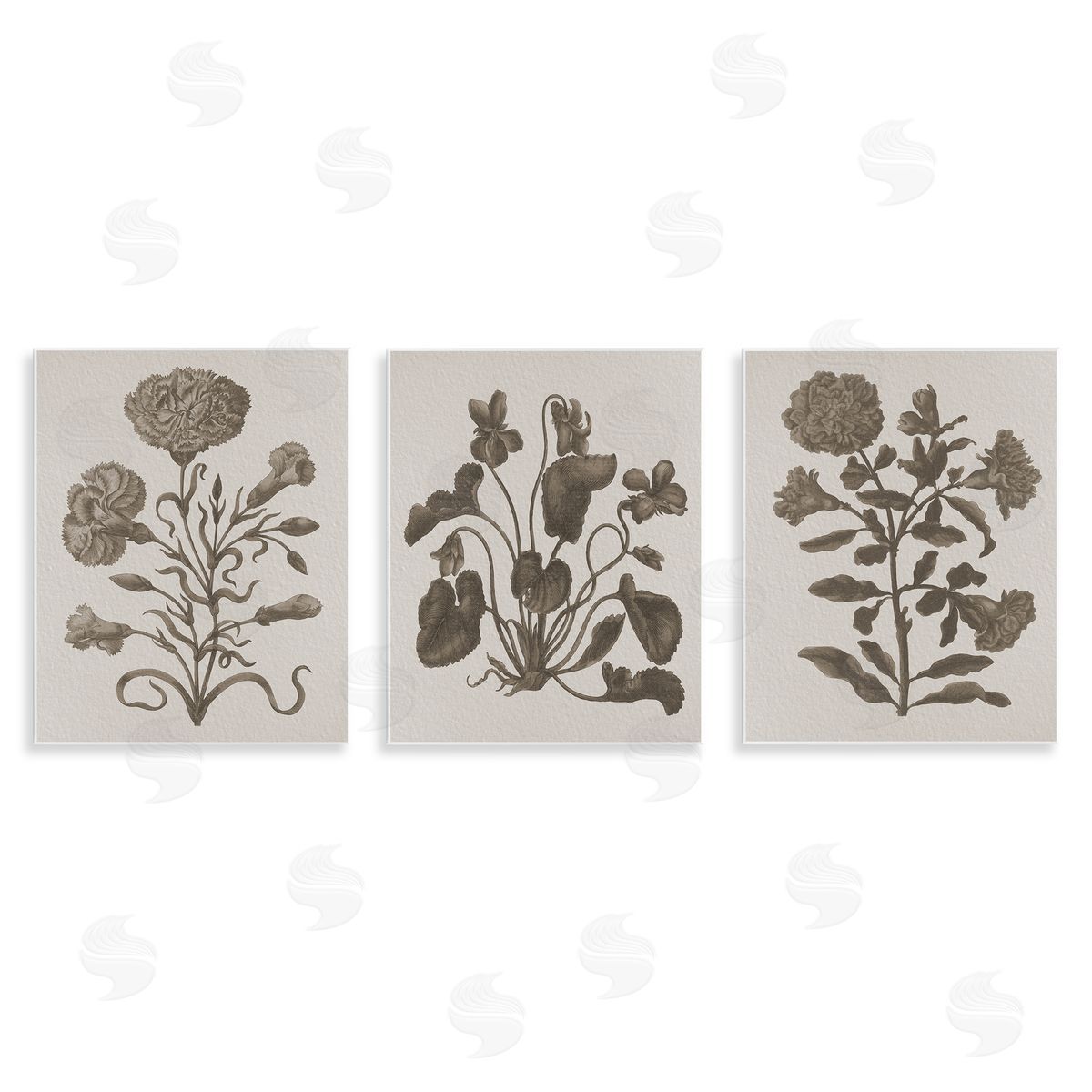 Vintage Country Botanicals Wood Plaque Wall Art, Home Decor by Stupell Studio