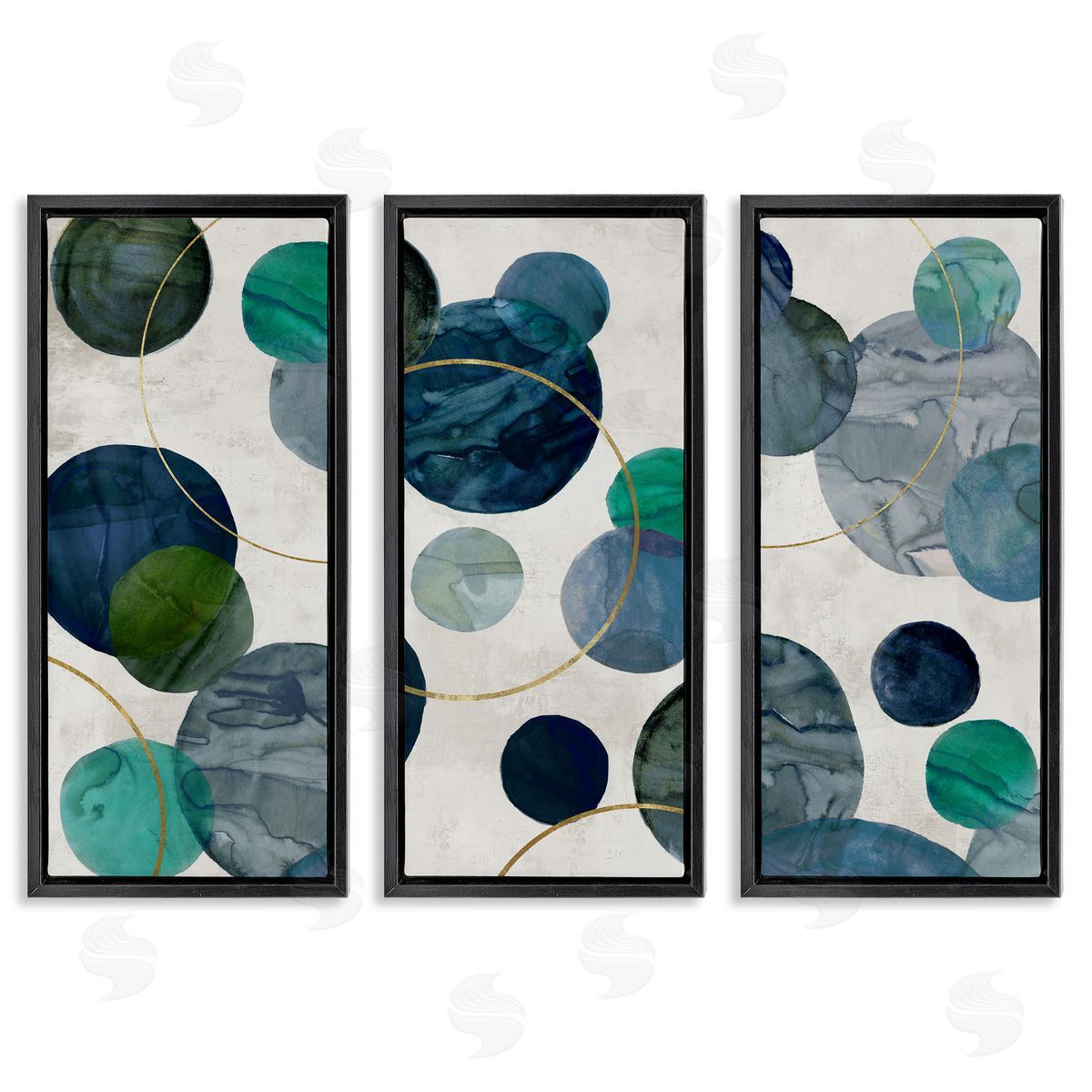 Jacob Q Planetary Circles Abstract Canvas Wall Art Print