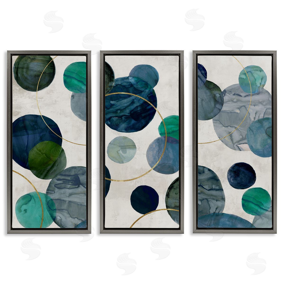 Jacob Q Planetary Circles Abstract Canvas Wall Art Print