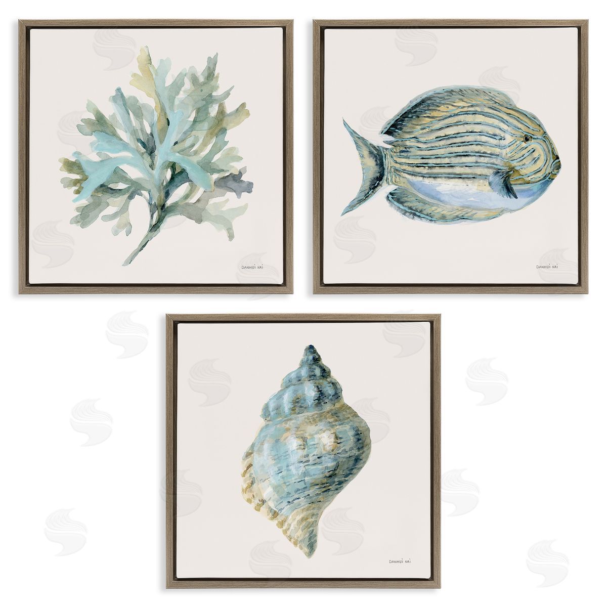 Danhui Nai Coastal Bliss Sea Life Canvas Wall Art Print