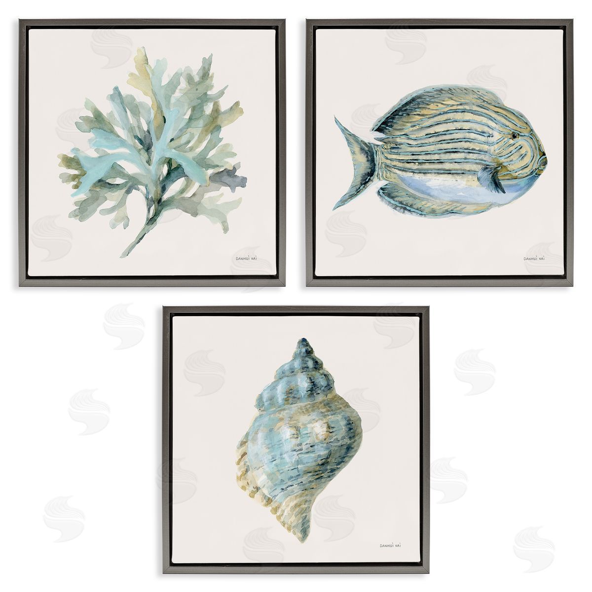 Danhui Nai Coastal Bliss Sea Life Canvas Wall Art Print