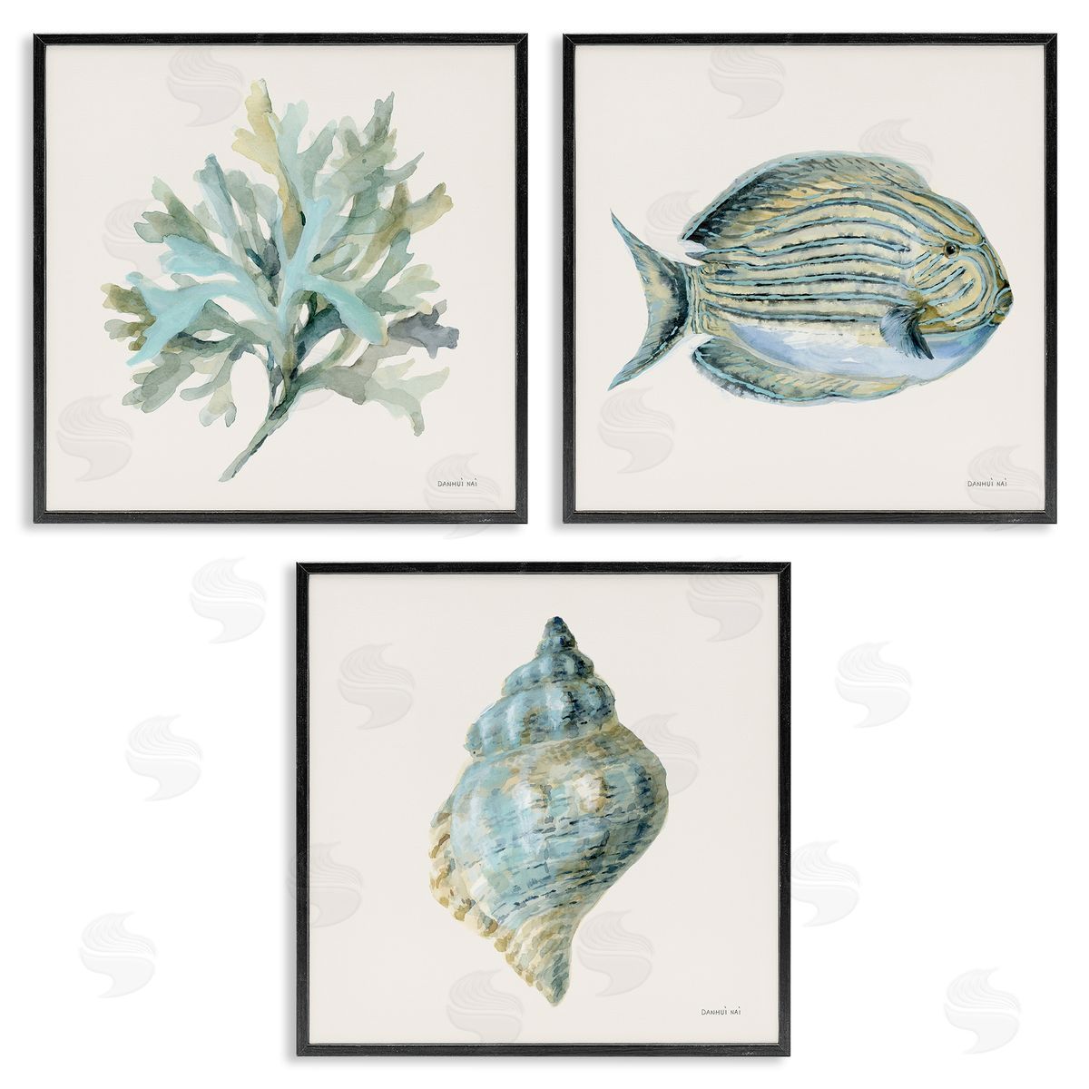 Danhui Nai Coastal Bliss Sea Life Canvas Wall Art Print
