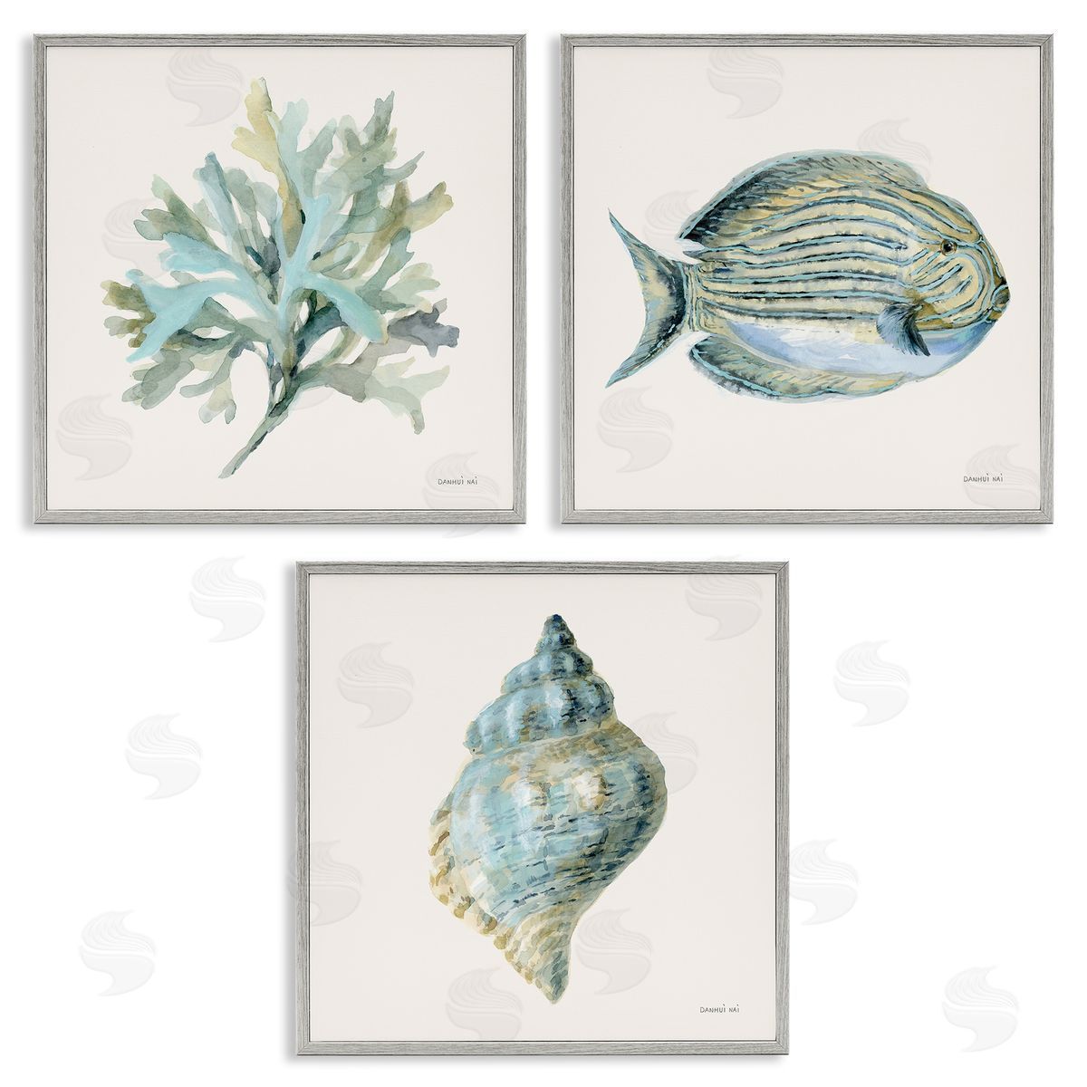 Danhui Nai Coastal Bliss Sea Life Canvas Wall Art Print