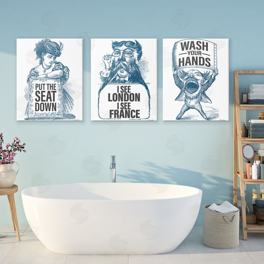 Susan Ball Vintage Hygiene Reminders Canvas Art on Wall