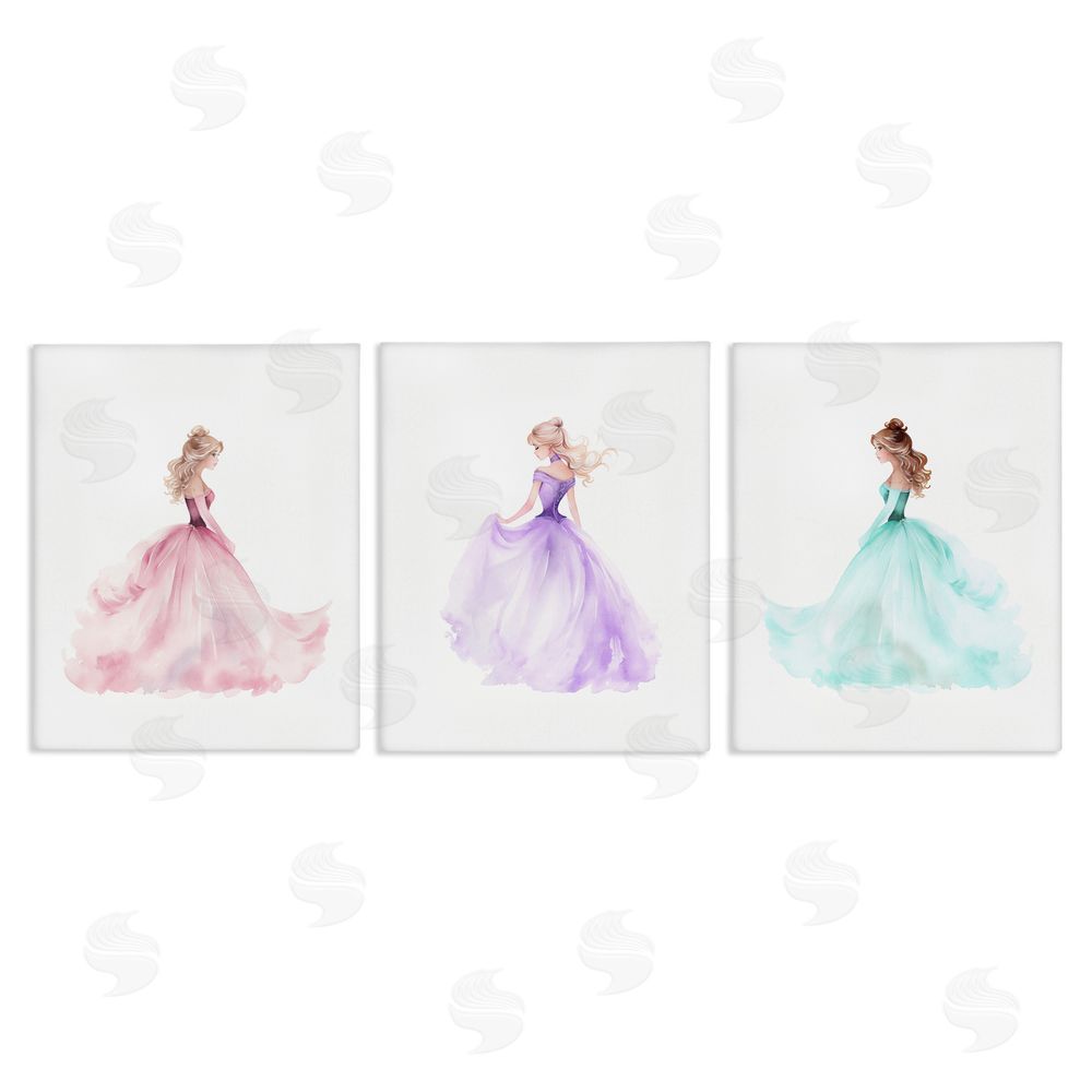 Christine Simpson Art Princess Joy Gowns Canvas Wall Art Print