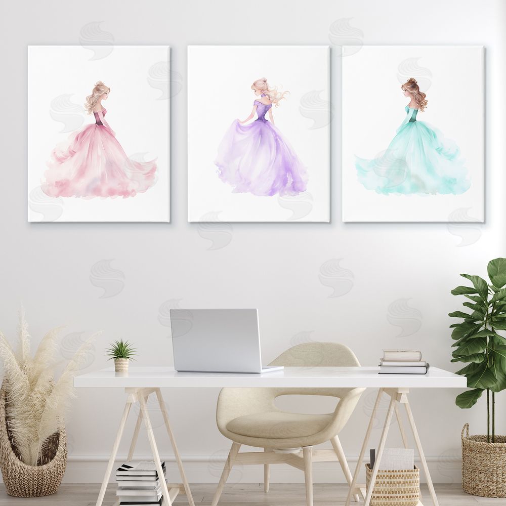 Christine Simpson Art Princess Joy Gowns Canvas Art on Wall