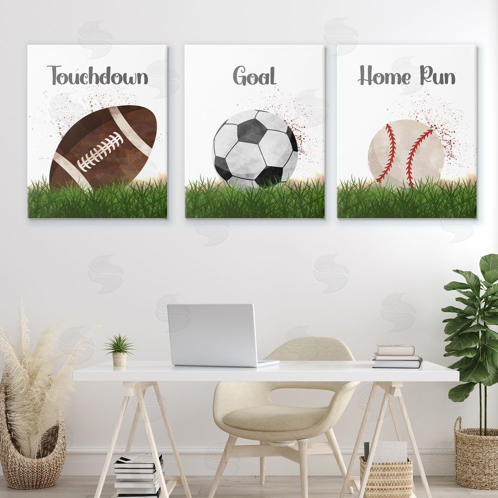 Christine Simpson Art Have A Ball Team Sports Canvas Art on Wall