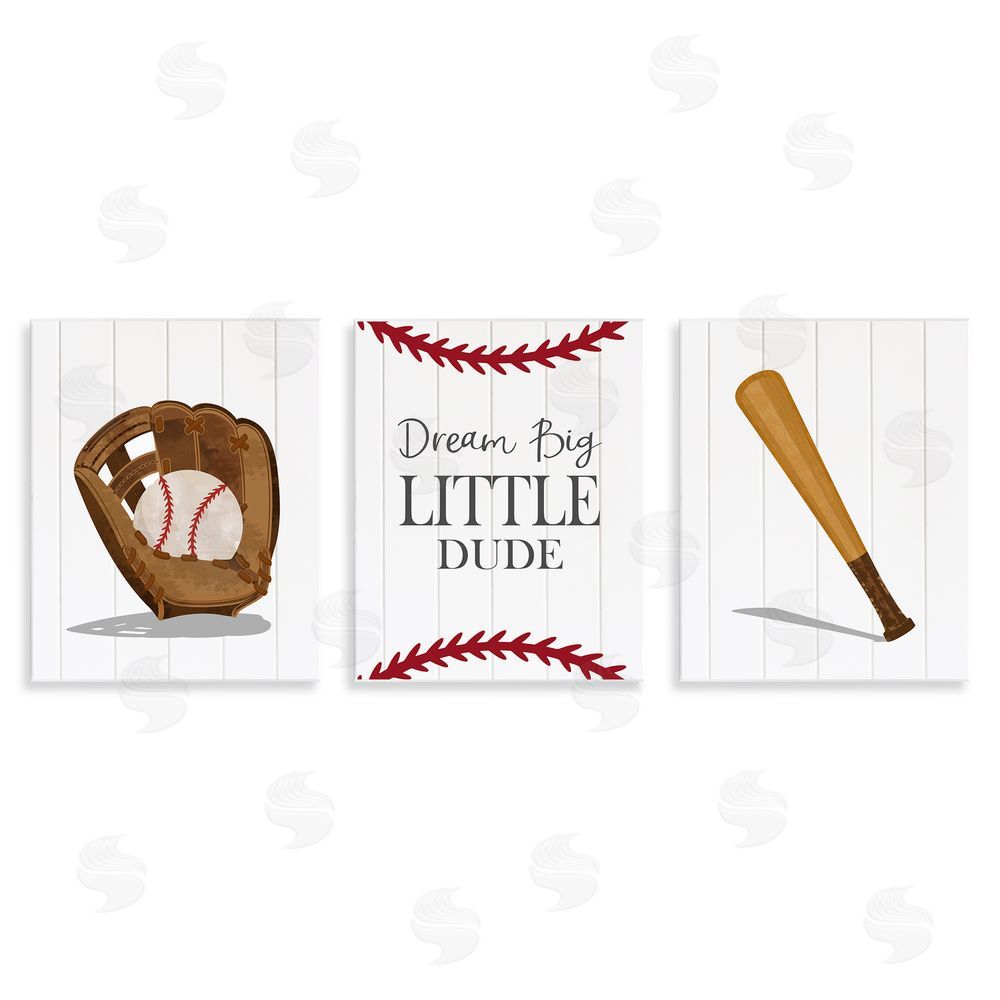 Christine Simpson Art Get Your Baseball Game On Wall Plaque Art Print