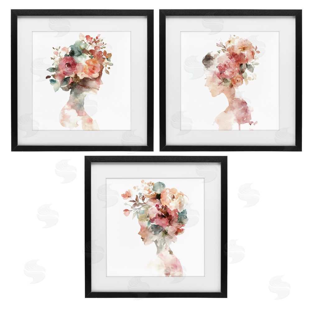 Svetlana Aleynikova Floral Dreamscape Portraits Black Framed Print Under Glass Wall Art