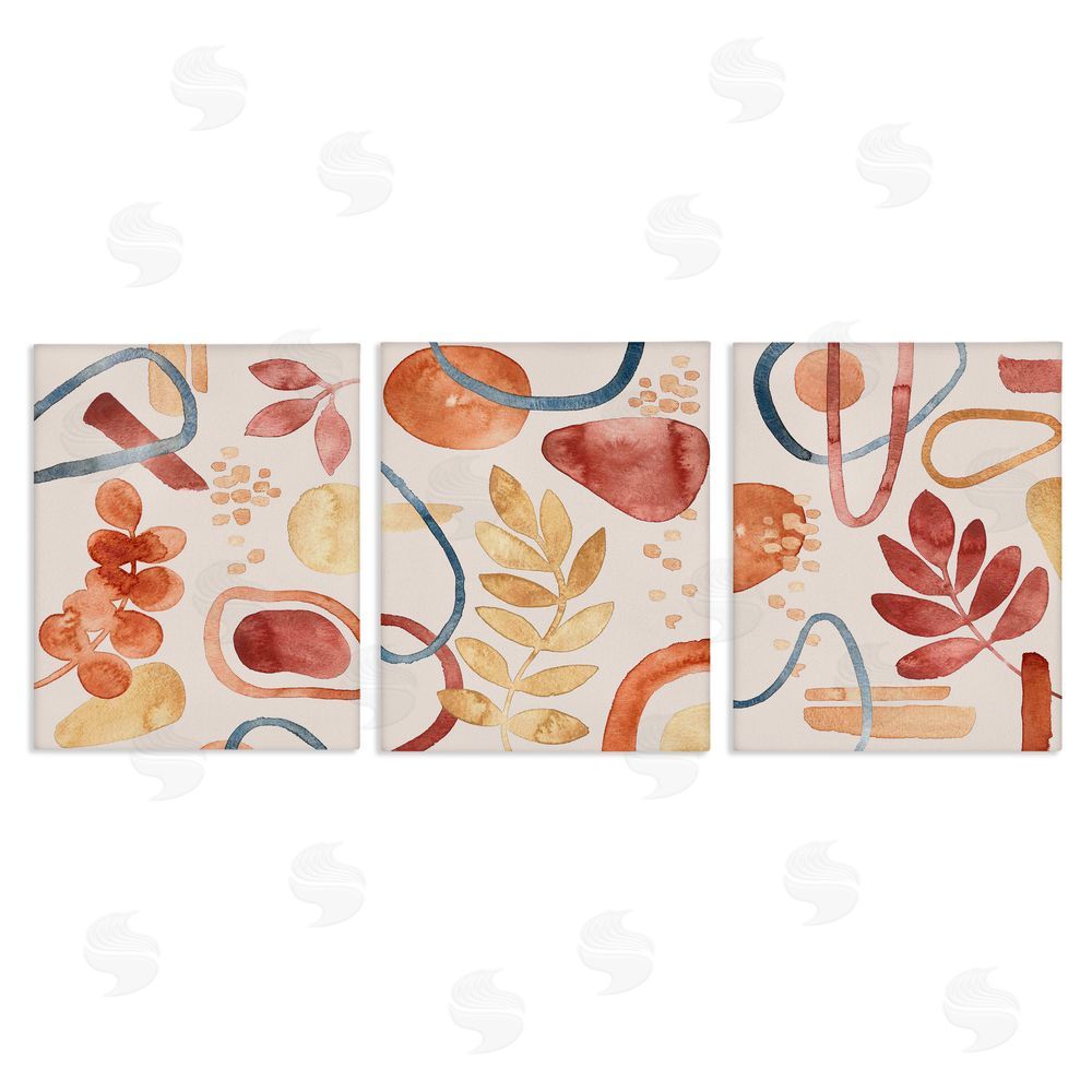 Camila Juncos Natural Abstract & Leaves Organics Canvas Wall Art Print