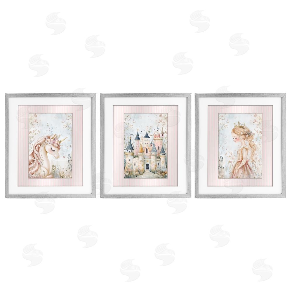 Christine Simpson Art Fantasy Enchanted Dreams Gray Framed Print Under Glass Wall Art