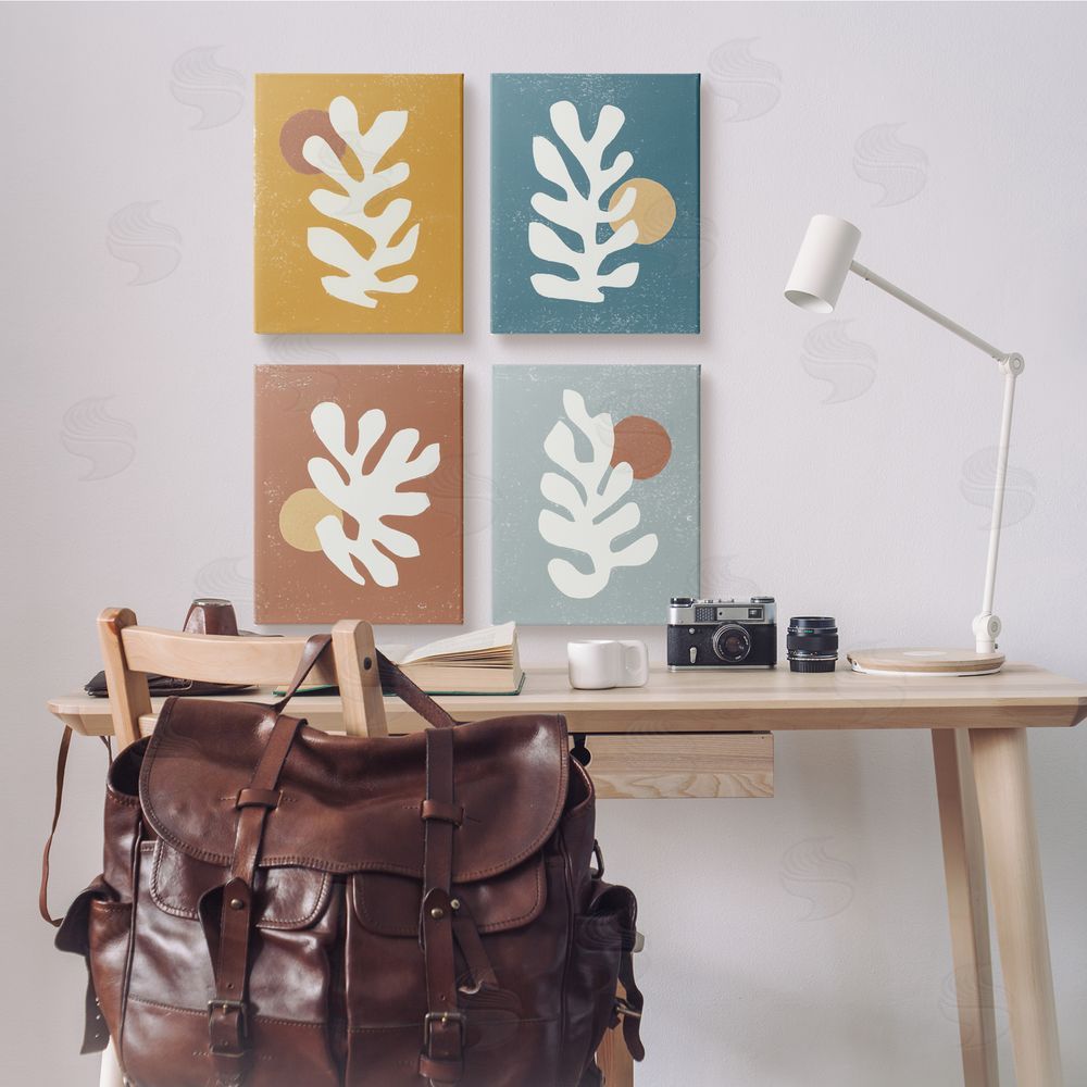 Moira Hershey Fluid Matisse Inspired Plants Abstract Canvas Wall Art Print in Room