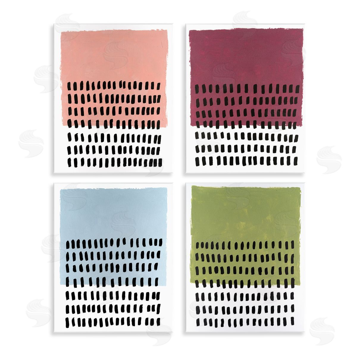 Dotted Neutral Abstracts Wood Plaque Wall Art, Home Decor by Michael Willett