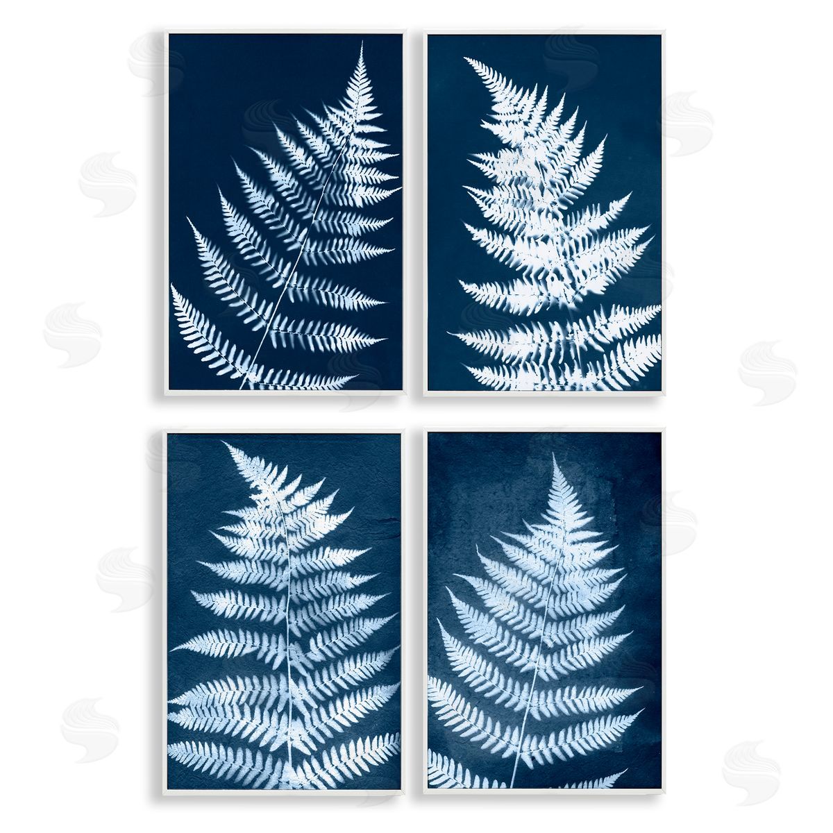 Modern Fern Impressions White Frame Print Wall Art, Home Decor by Jason Johnson