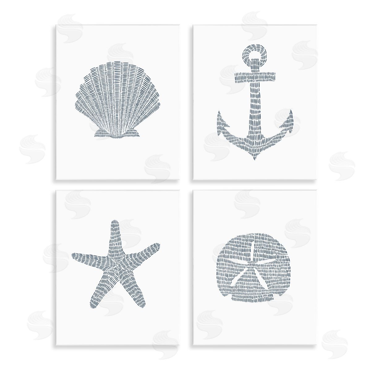 Minimal Shells & Anchor Wood Plaque Wall Art, Home Decor by Jetty Home, LLC