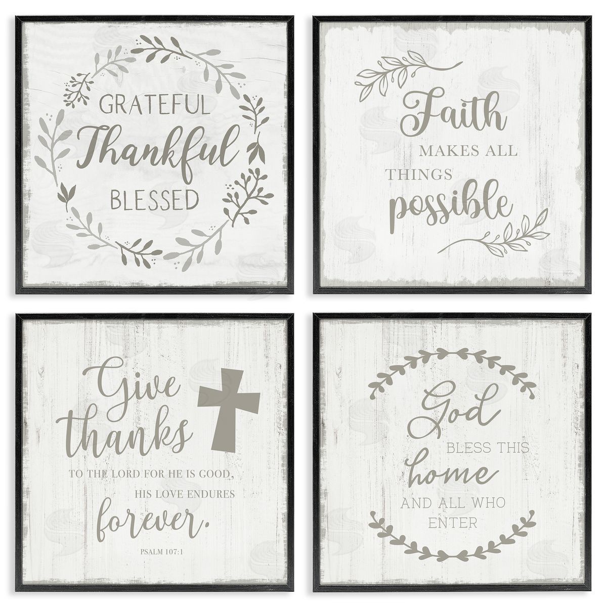 Val Rhodes Spiritual Faith Phrases Canvas Wall Art Print
