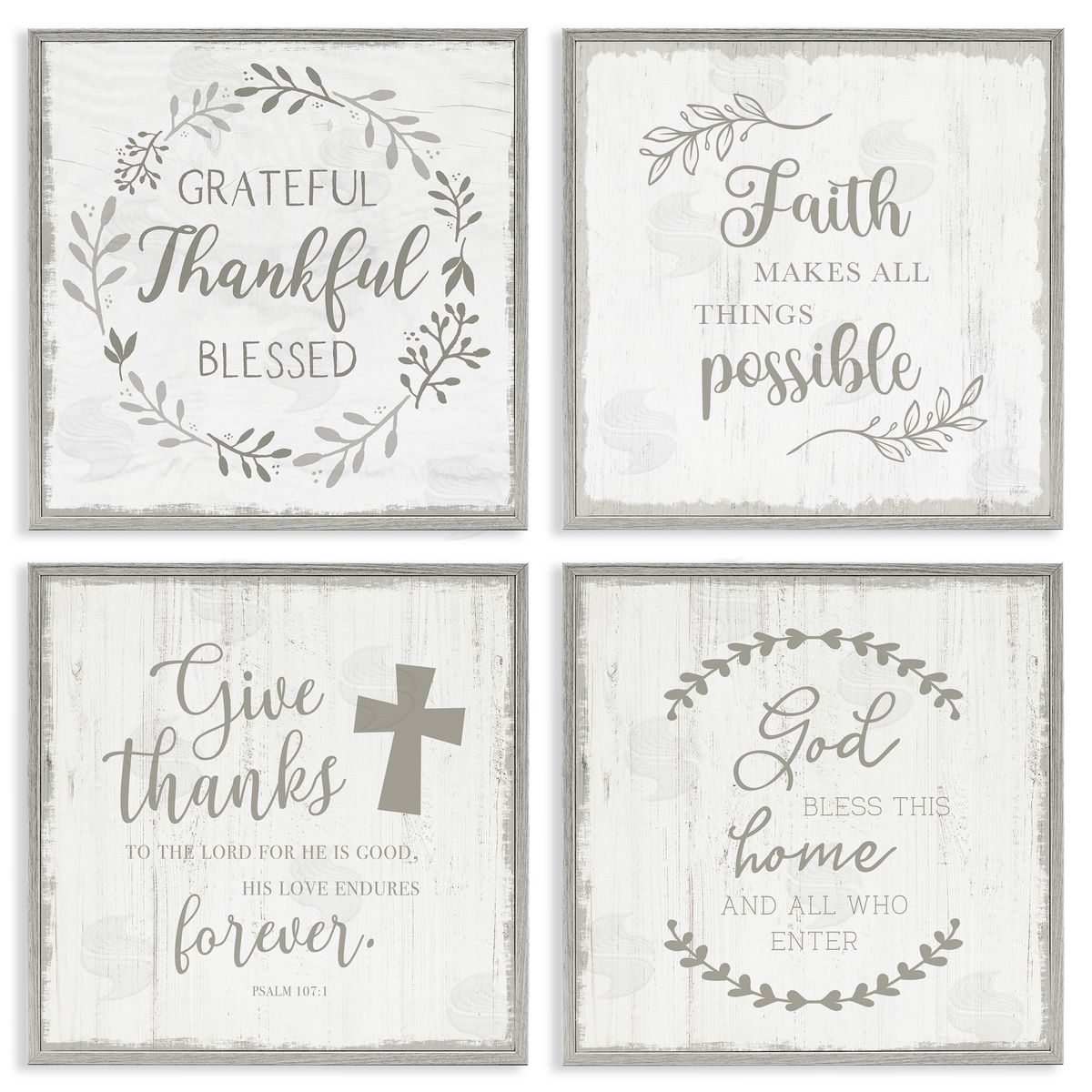 Val Rhodes Spiritual Faith Phrases Canvas Wall Art Print