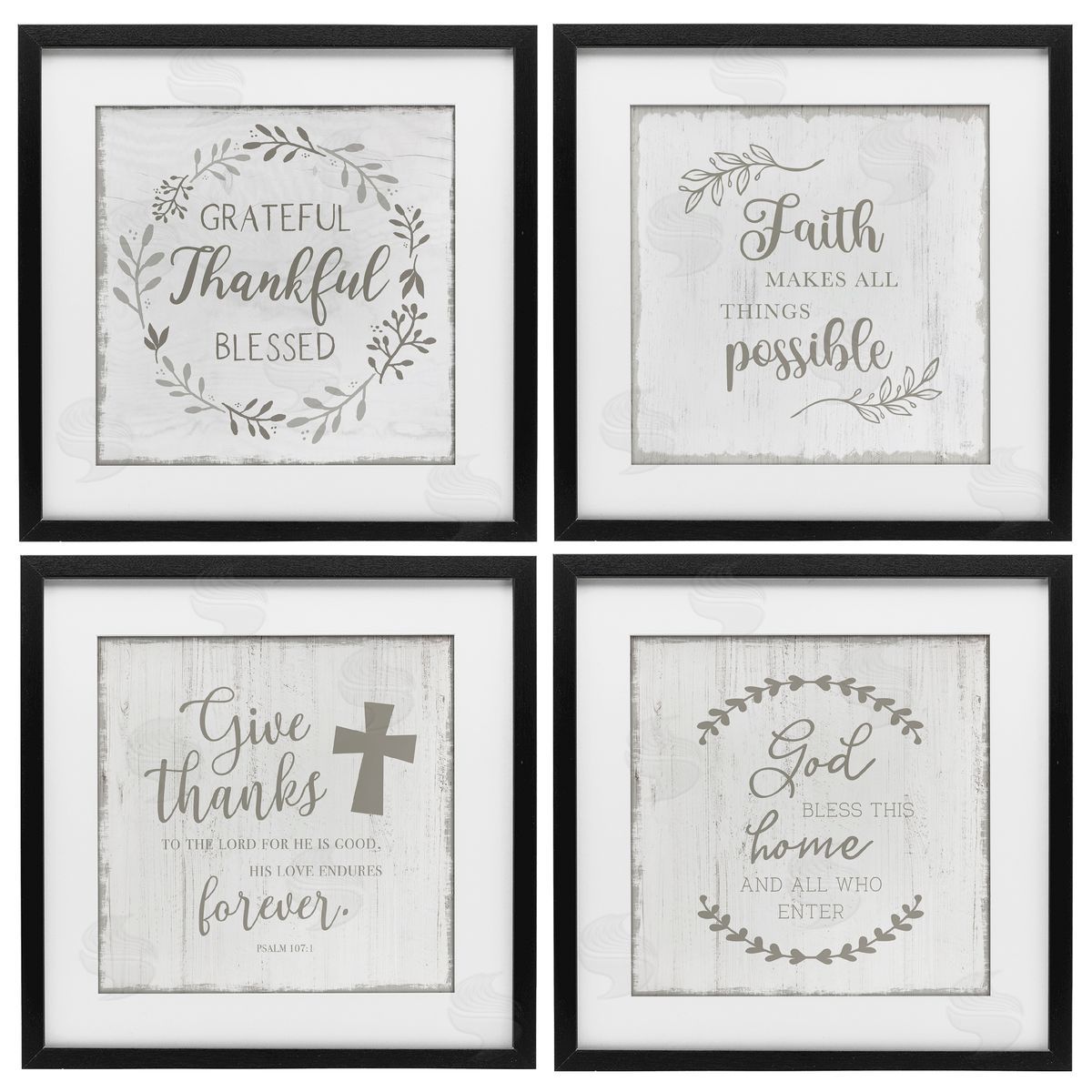 Val Rhodes Spiritual Faith Phrases Canvas Wall Art Print