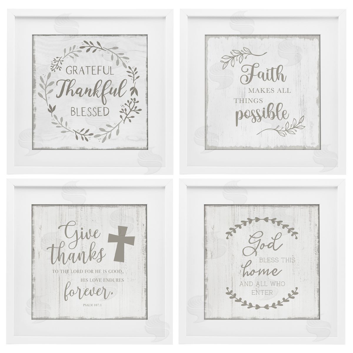 Val Rhodes Spiritual Faith Phrases Canvas Wall Art Print