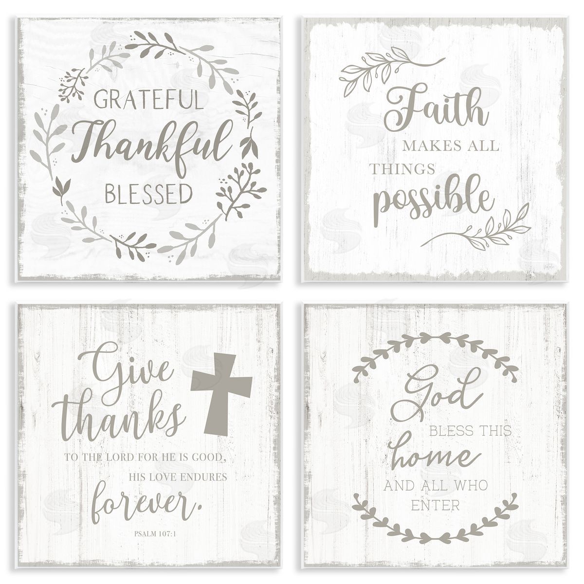 Val Rhodes Spiritual Faith Phrases Canvas Wall Art Print