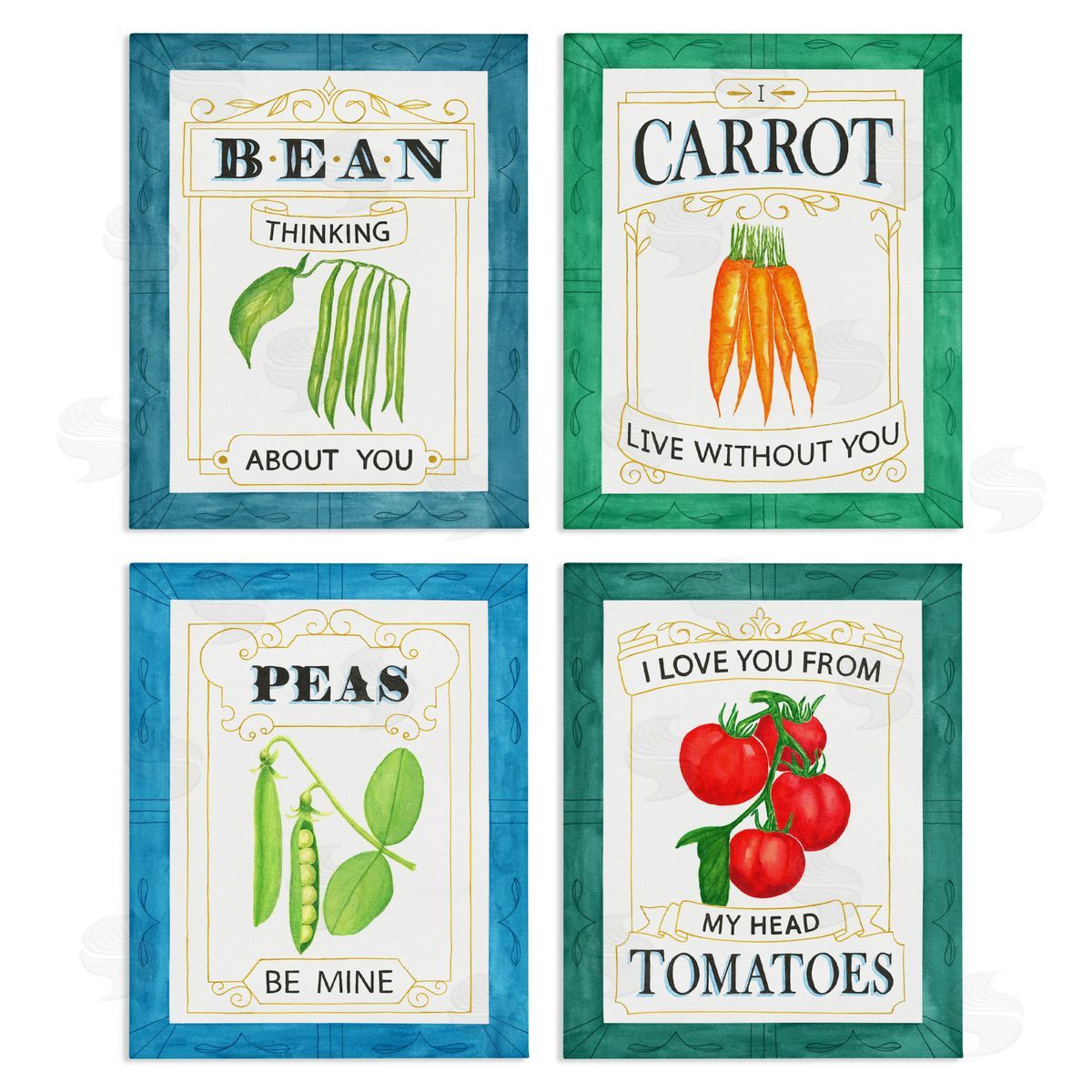 Lara Beeston Bean Thinking About You Canvas Wall Art Print