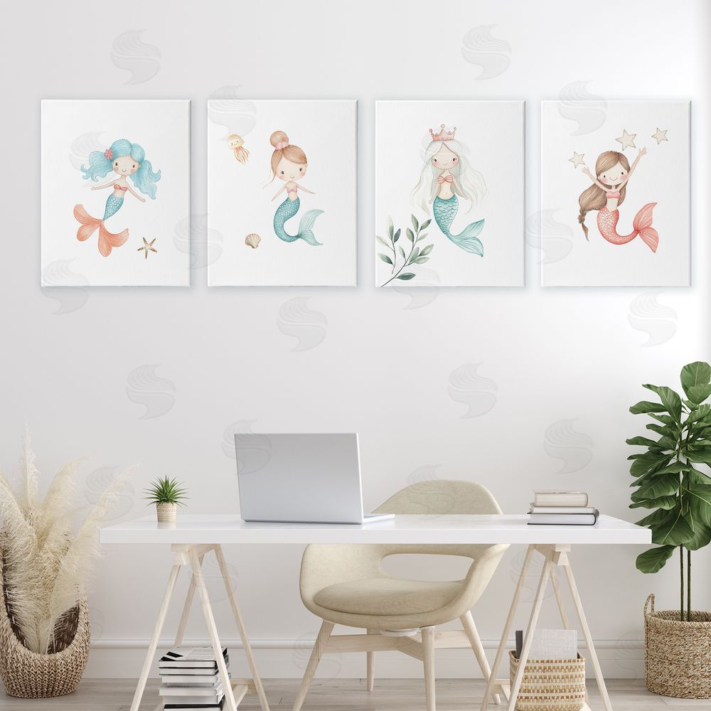 Christine Simpson Art Mermaid's Ocean Adventures Canvas Art on Wall
