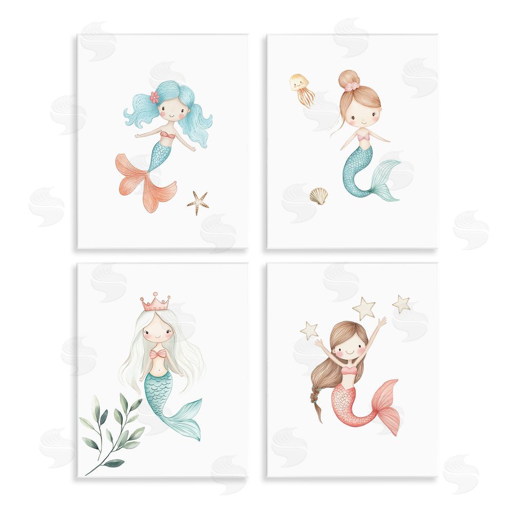 Christine Simpson Art Mermaid's Ocean Adventures Wall Plaque Art Print