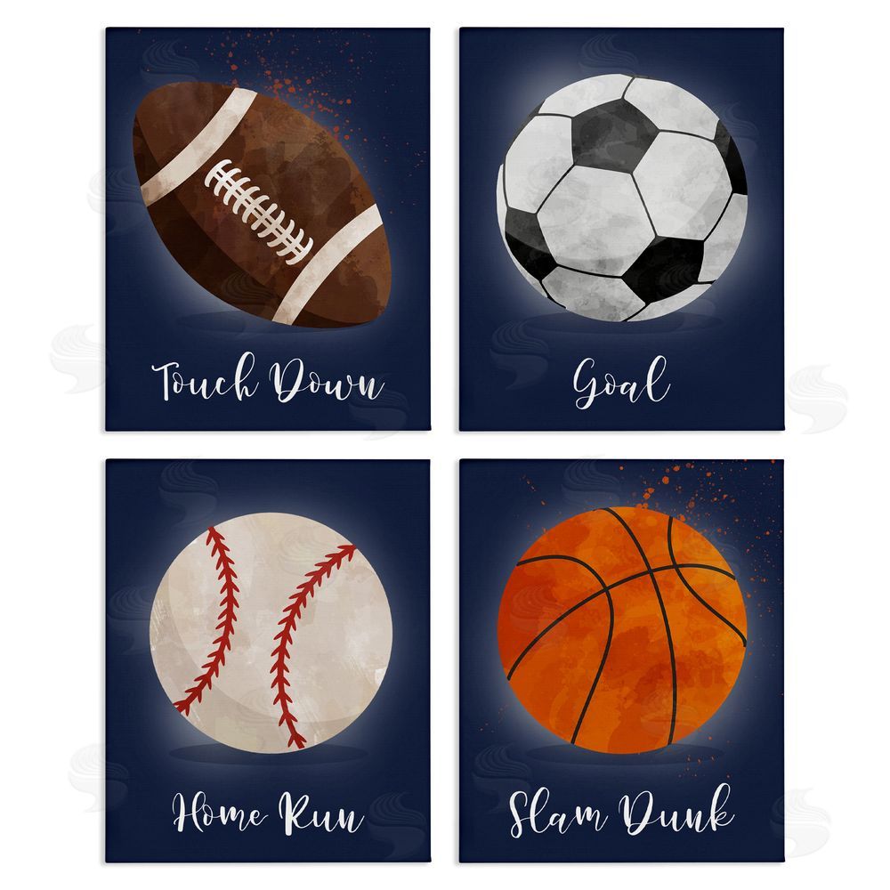 Christine Simpson Art Game On Sports Goals Canvas Wall Art Print