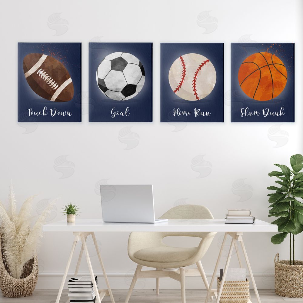 Christine Simpson Art Game On Sports Goals Canvas Art on Wall