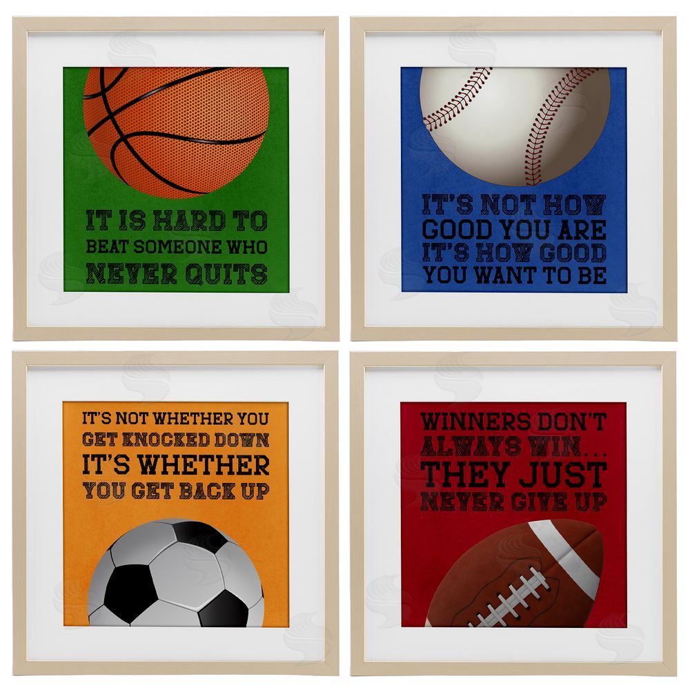 Marcus Prime Motivational Sports Determination Brown Framed Print Under Glass Wall Art