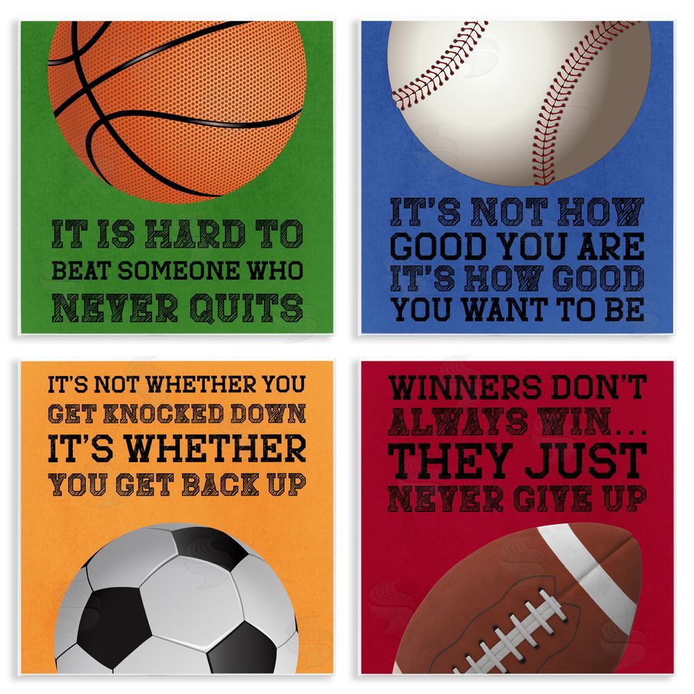 Marcus Prime Motivational Sports Determination Wooden Wall Plaque Art Print