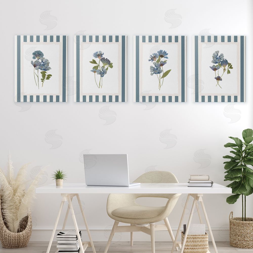 Val Rhodes Summer Memory Florals Stretched Canvas Wall Art in Room