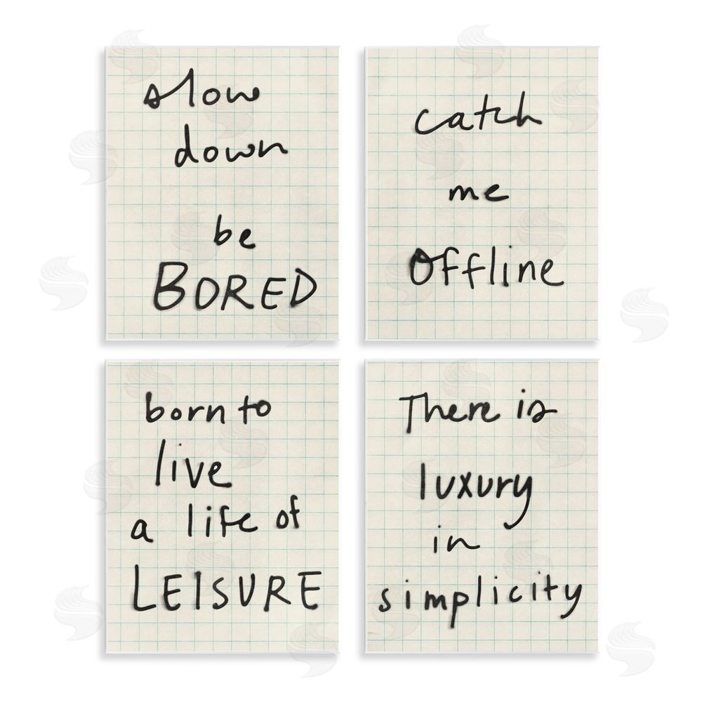 Victoria Barnes Bored Scrawl Sayings Wall Plaque Art Print