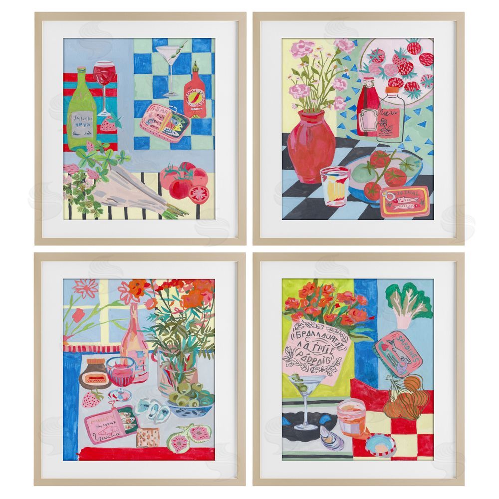 Melissa Wang Kitchen Secrets Still Lifes Brown Framed Print Under Glass with Mat Wall Art