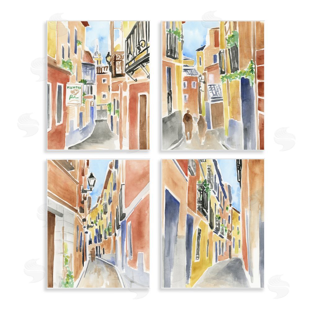 June Erica Vess Madrid Buildings & Architecture Wooden Wall Plaque Art Print