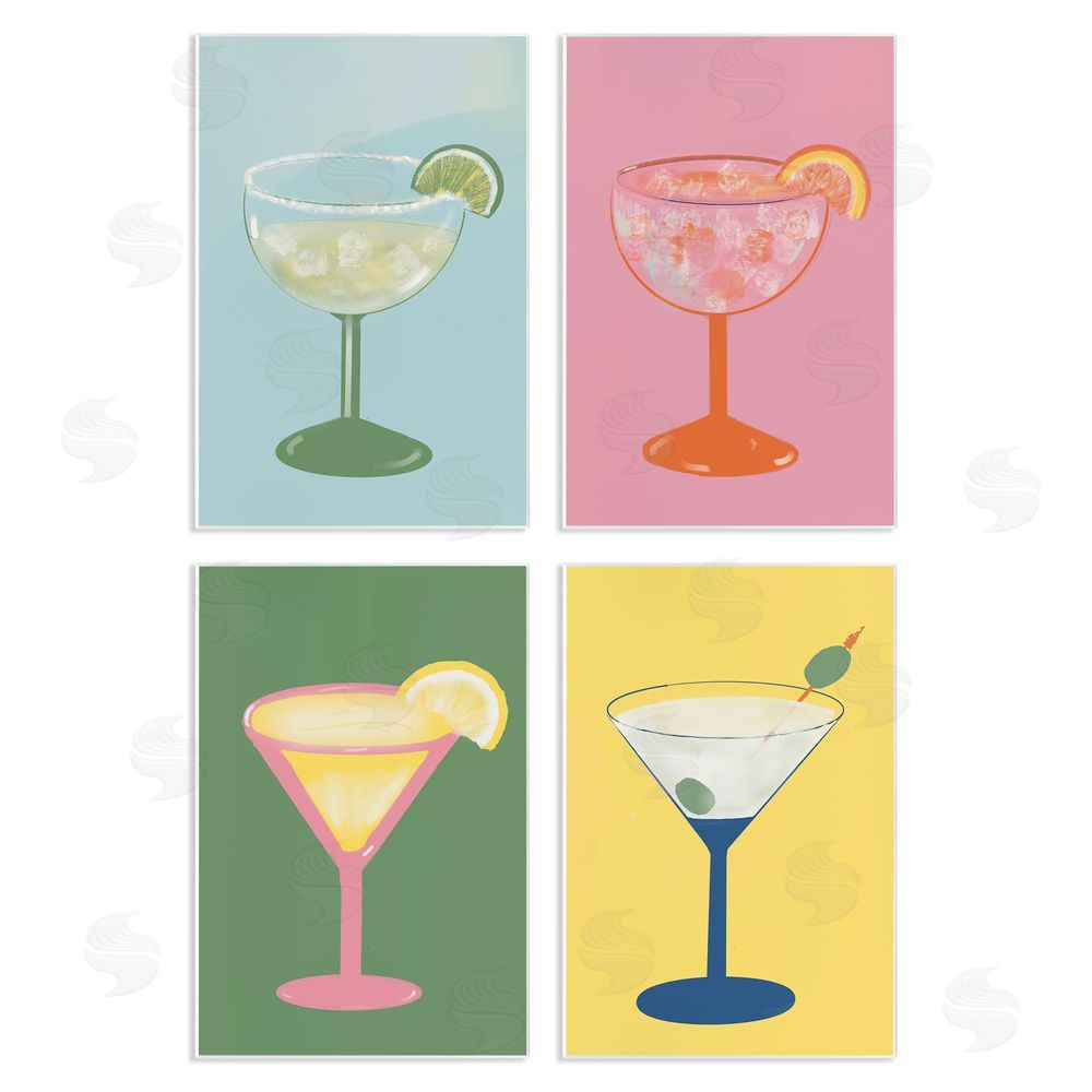 Sundance Graphics Stylish & Fun Cocktails Wall Plaque Printed Art