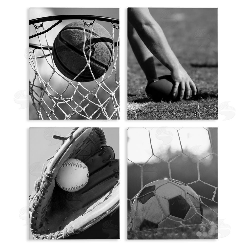 Marcus Prime Athletic Sports In Action Stretched Canvas Wall Art Print