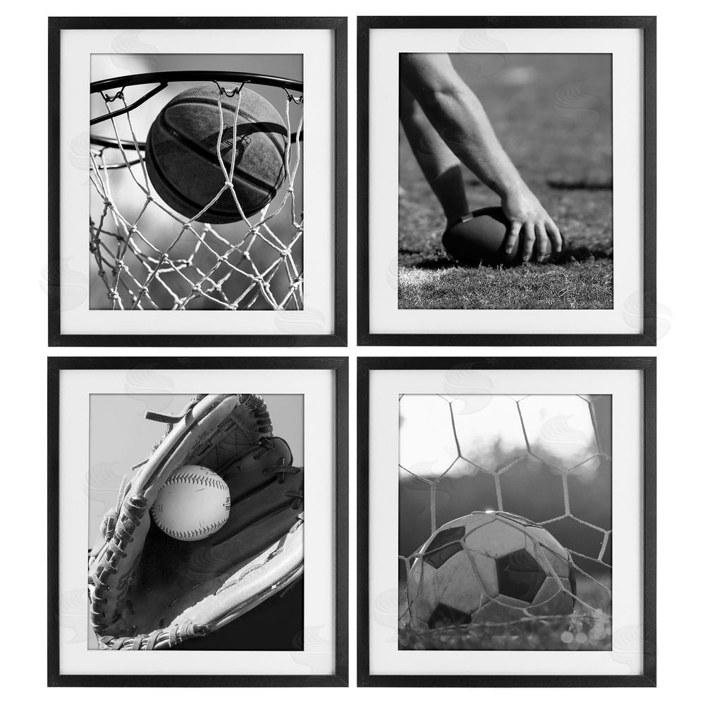 Marcus Prime Athletic Sports In Action Black Framed Print Under Glass Wall Art