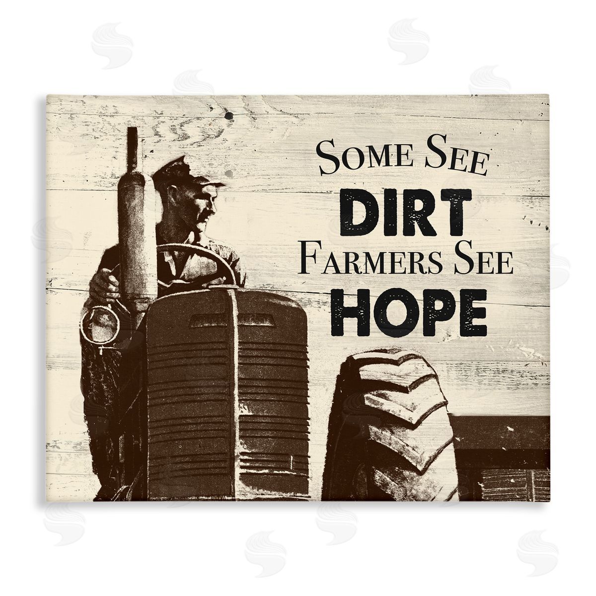 Farmers See Hope Rustic Canvas Wall Art, Home Decor by The Saturday Evening Post