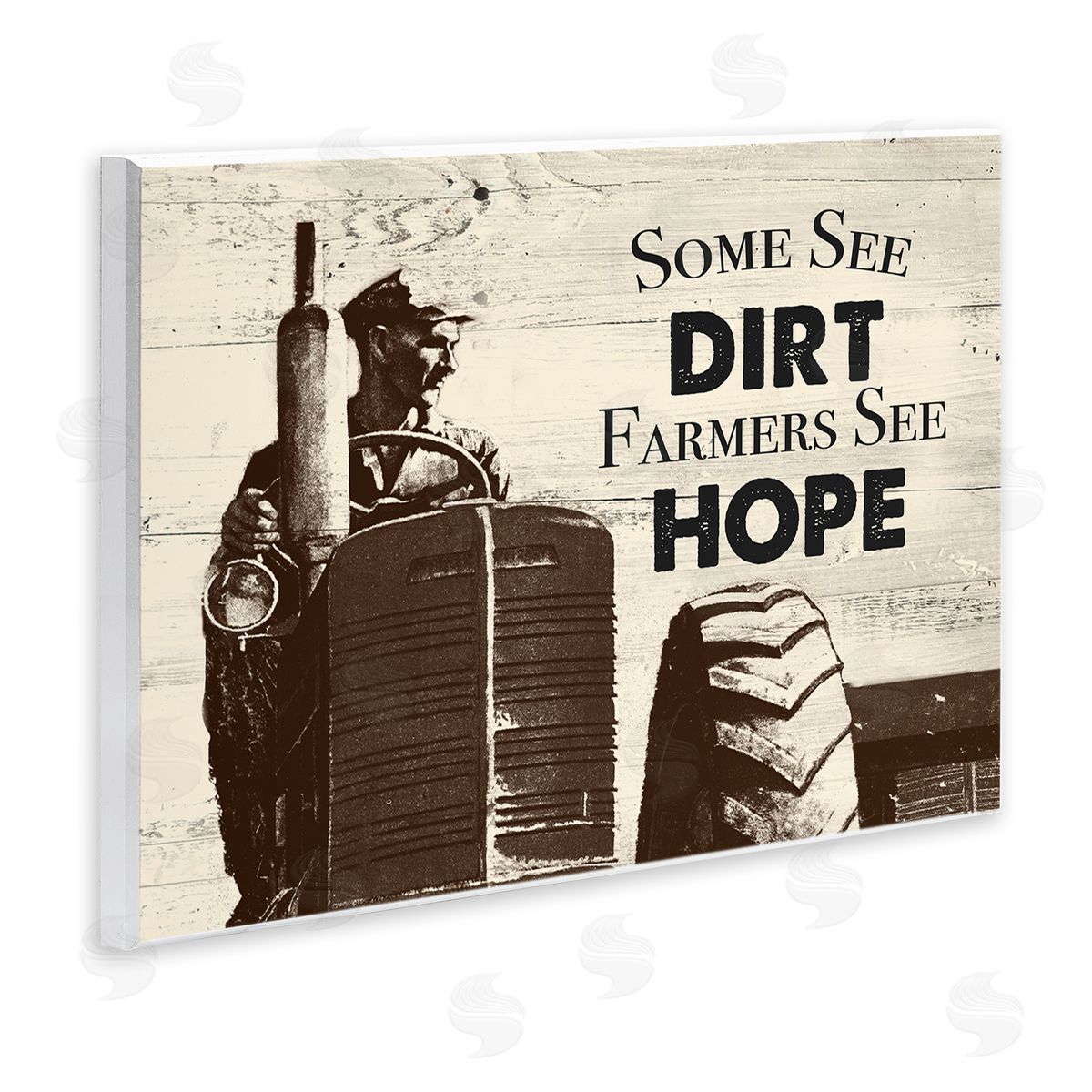 Farmers See Hope Rustic Wood Plaque Wall Art, Home Decor by The Saturday Evening Post
