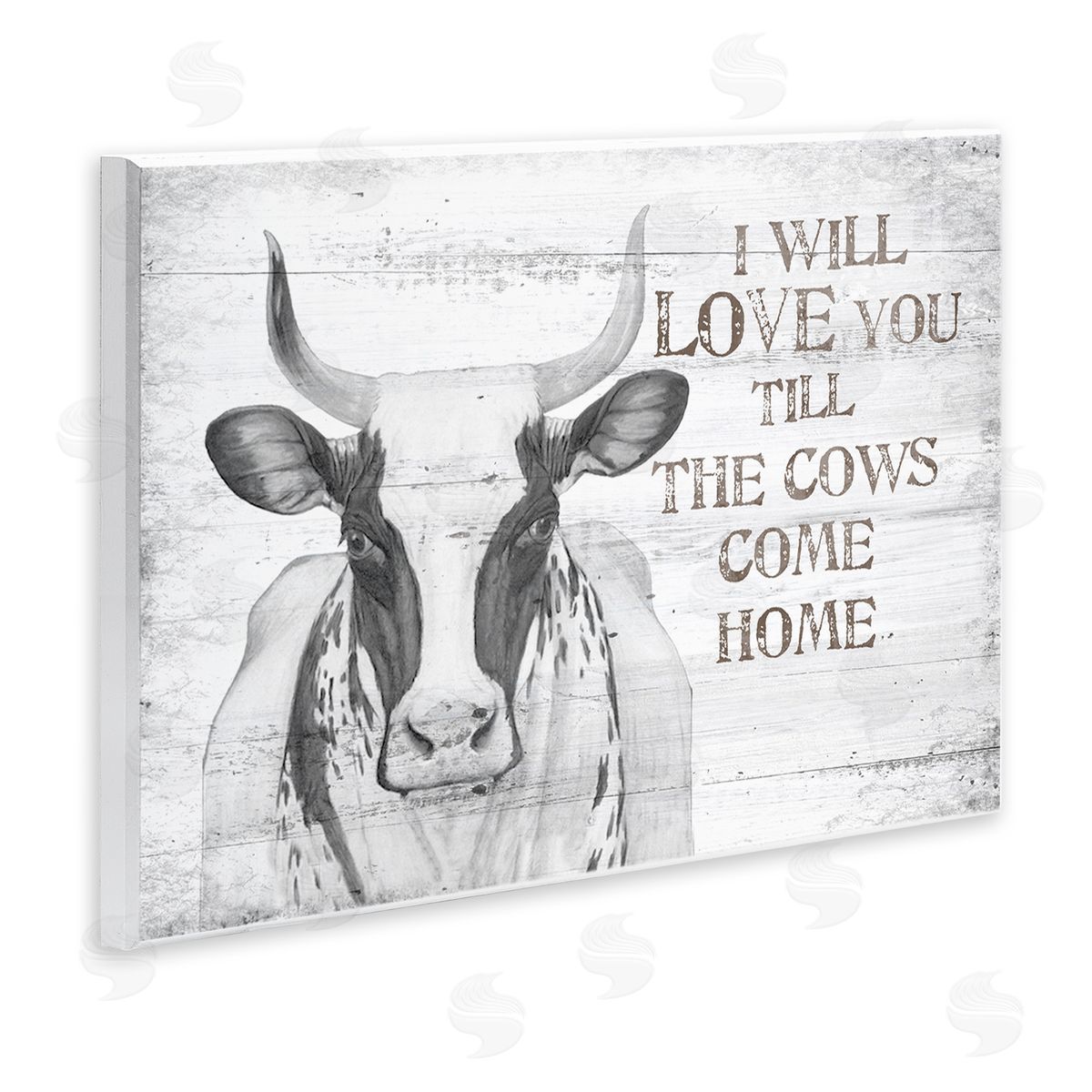 Love Till The Cows Come Home Wood Plaque Wall Art, Home Decor by The Saturday Evening Post