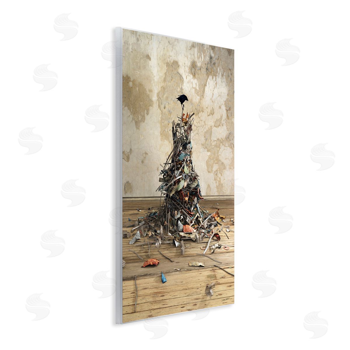 Crow Collection Bird Wood Plaque Wall Art, Home Decor by Cynthia Decker