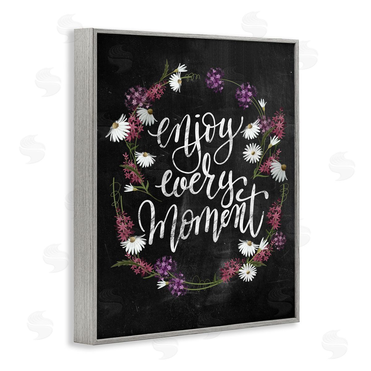 Enjoy Every Moment Grey Frame Print Wall Art, Home Decor by House Fenway