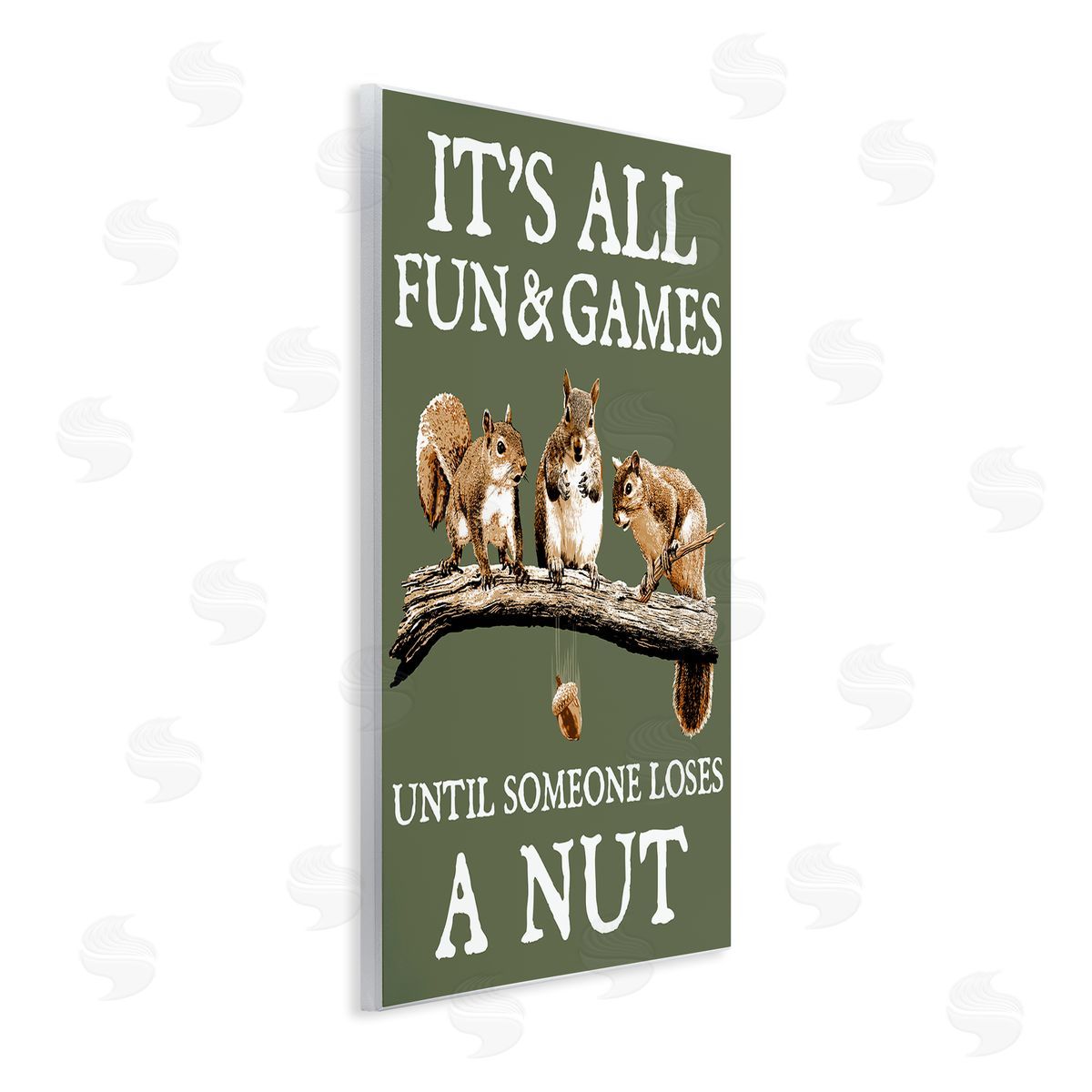Loses A Nut Funny Squirrel Wood Plaque Wall Art, Home Decor by RetroRocket