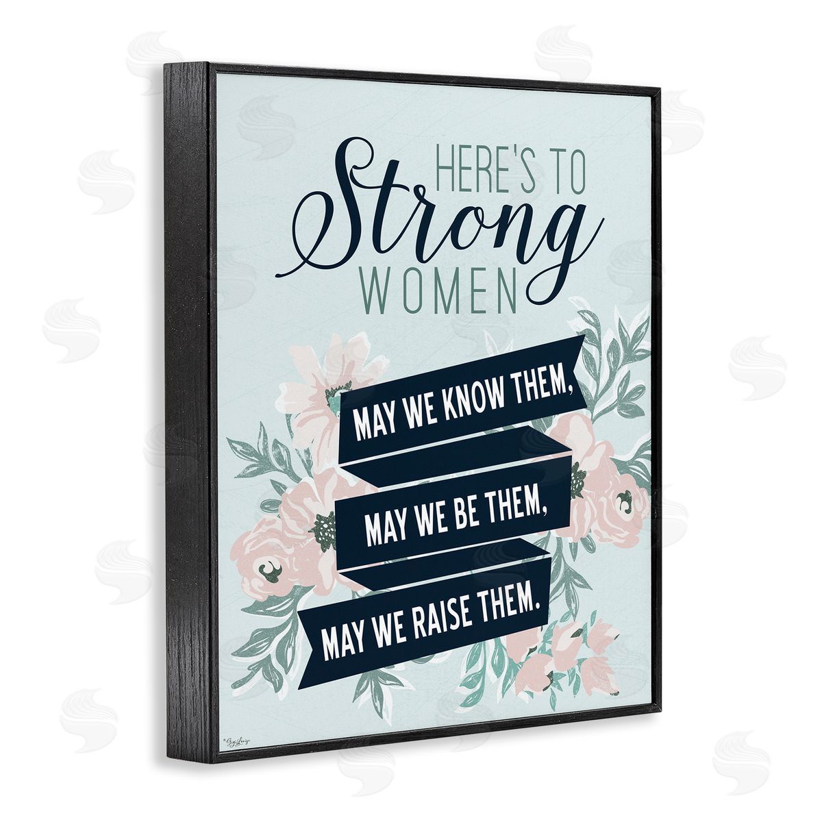 Strong Women Inspirational Black Frame Print Wall Art, Home Decor by Gigi Louise