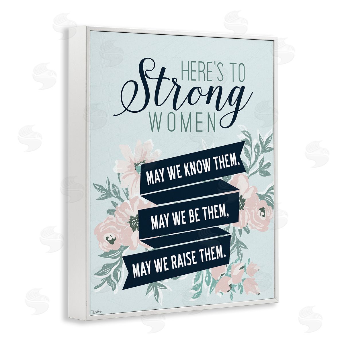 Strong Women Inspirational White Frame Print Wall Art, Home Decor by Gigi Louise