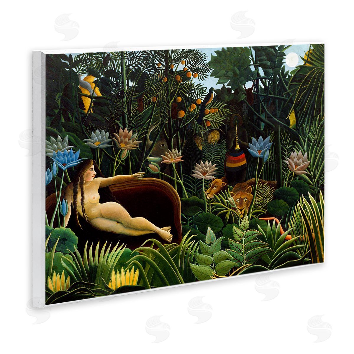 The Dream Classical Painting Wood Plaque Wall Art, Home Decor by Henri Rousseau